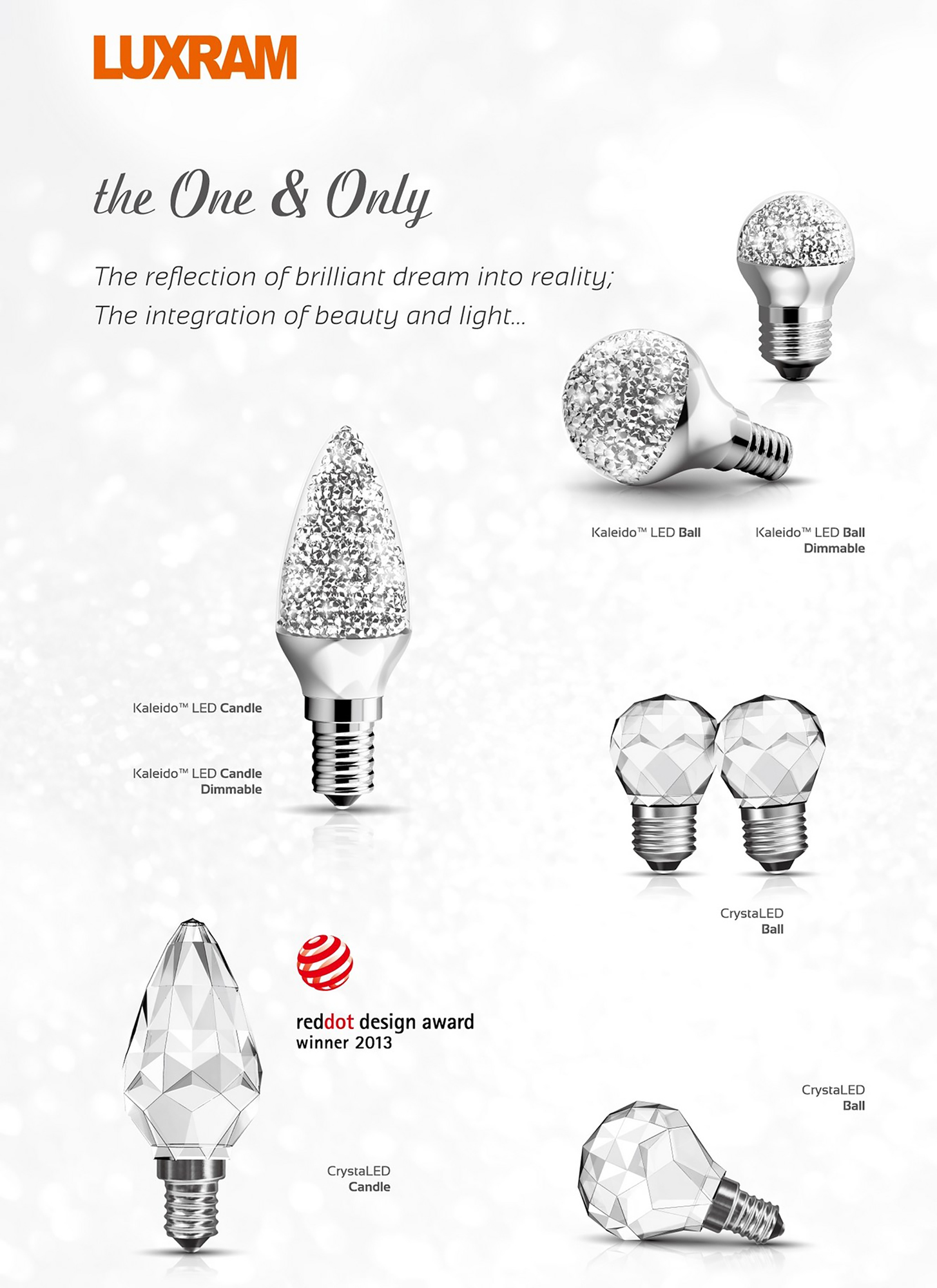 CrystaLED Crystal LED Luxram Golf Ball CrystaLED Crystal LED Luxram Golf Ball